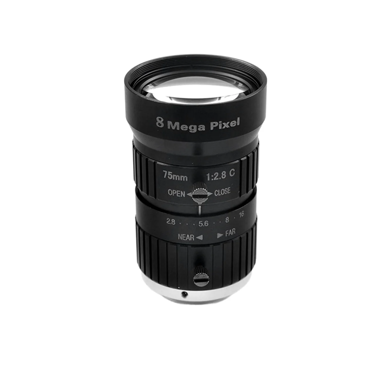 Obiettivo CCTV HD 8MP 75mm C Mount Manuale Iris Manuale Apertura F2.8 1 "Immagine Formate Telecamera di sicurezza Obiettivo industriale - Regolabile