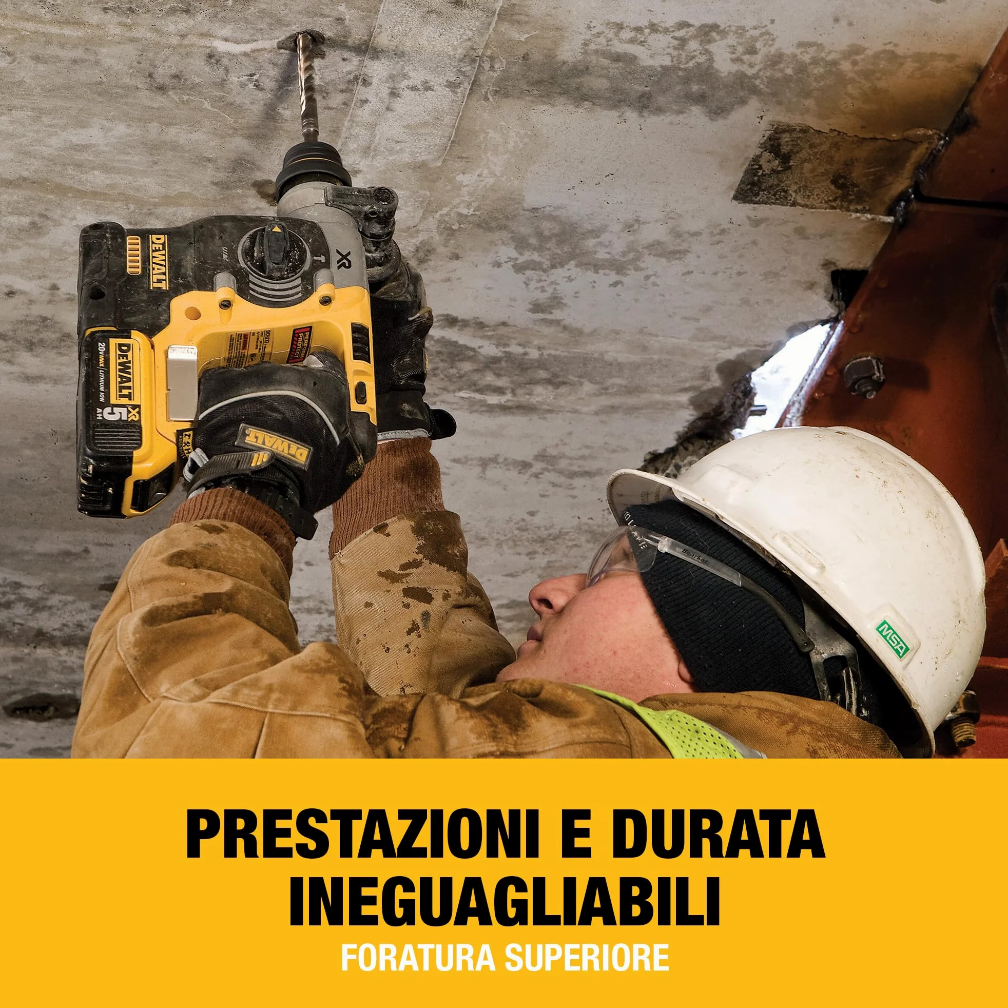 DEWALT 18V XR Martello Perforatore Brushless 24mm SDS-Plus, Unità Nuda, DCH273N-XJ