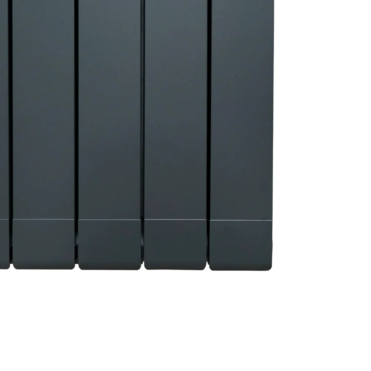 Radiatore di Design in Alluminio 1800mm x 395mm Verticale Doppio Pannello Piatto A Colonna Termosifone Moderno Leggero Grigio Antracite Spazzola Kit di Fissaggio Staffe Inclusi