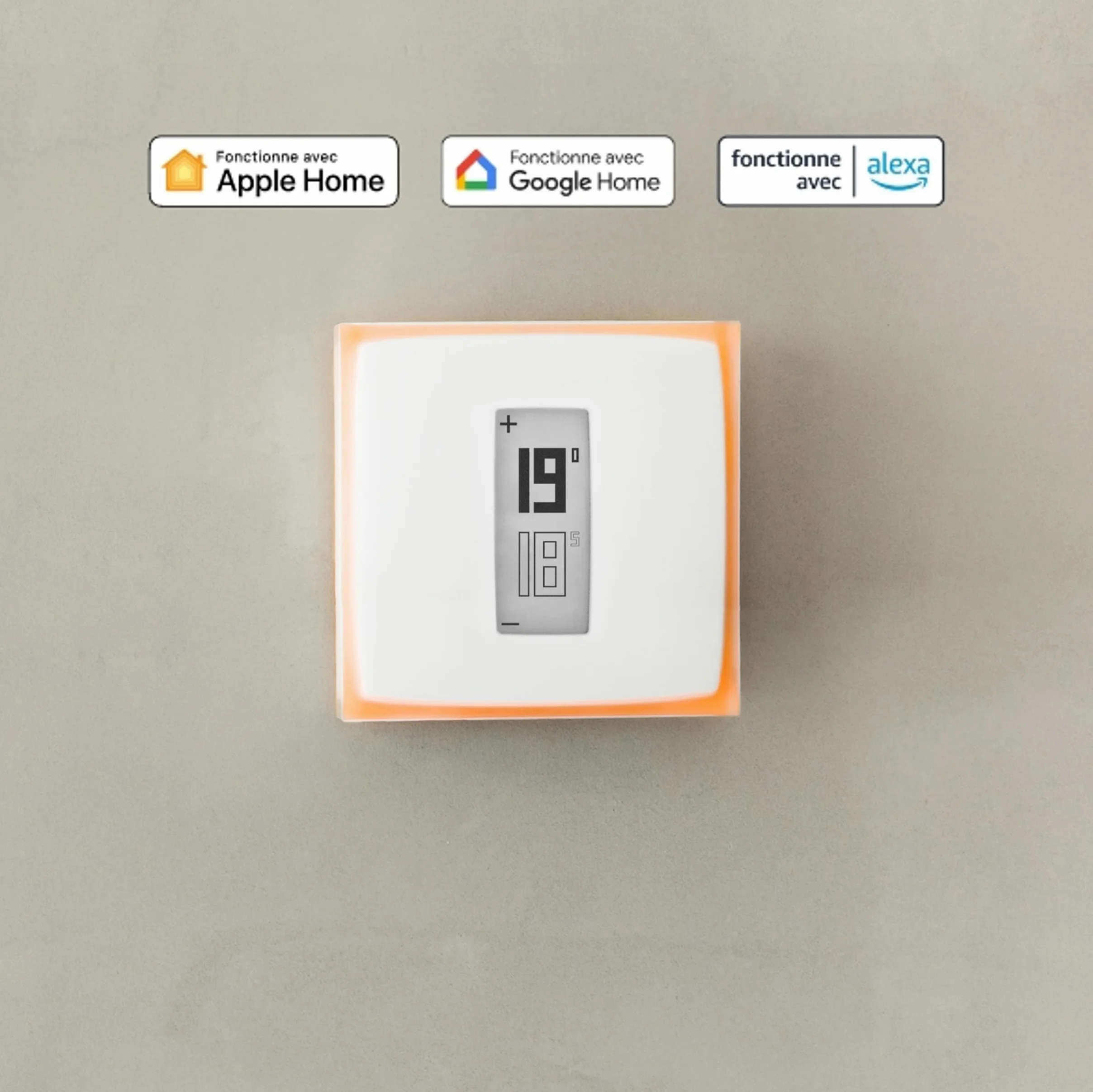 Netatmo Termostato Wifi Intelligente - Controlla il Riscaldamento da Remoto tramite App - Per caldaia individuale, NTH01-AMZ