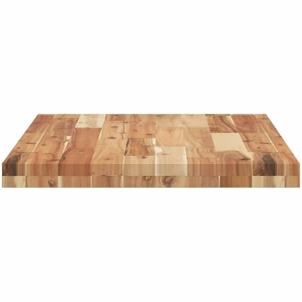 Gecheer Piano da Bagno Finitura a Olio 160x50x4 cm in Legno di Acacia