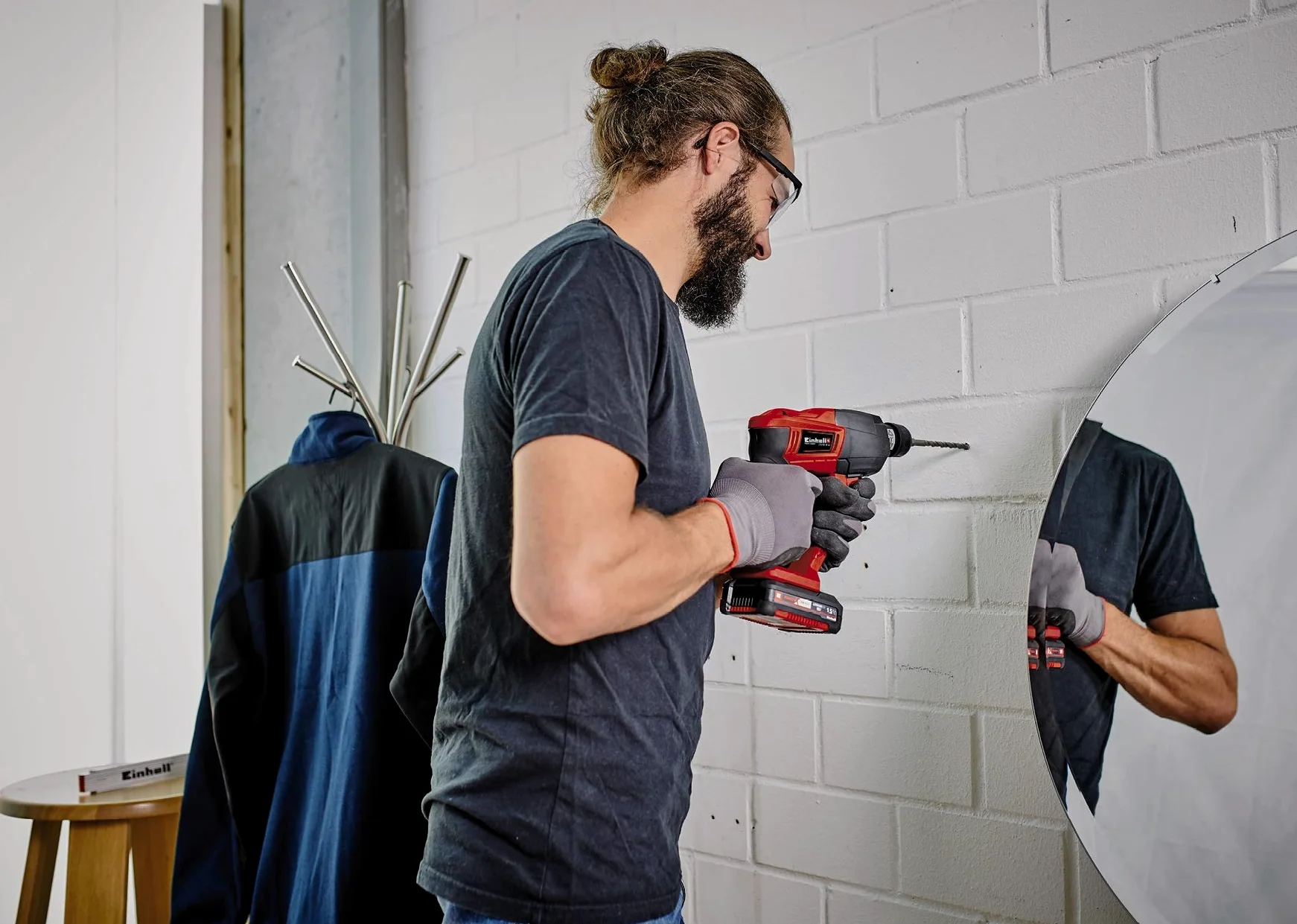 Einhell TE-HD 18 Li-Solo Martello Tassellatore 3 funzioni a batteriaPower X-Change (18V, giri al min. 0-1100,percussioni al min. 0-5700, 1,2 joule, torsione 9,9 Nm, senza batteria e caricabatteria)