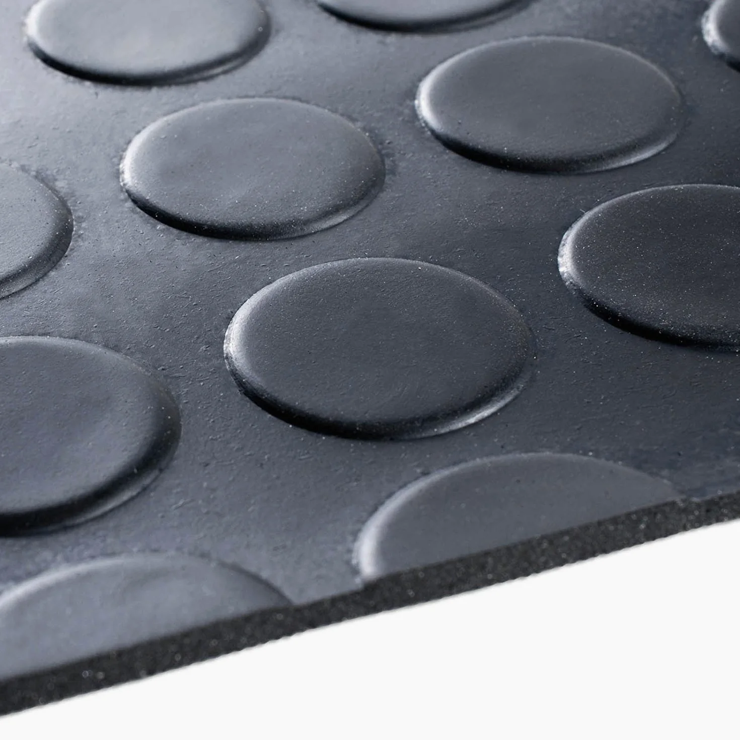 Floordirekt Tappetino in gomma – Piastra in gomma antiscivolo - Adatto come tappetino per garage o tappetino da lavoro (1,5 x 3 m, piedini piatti, spessore: 3 mm)