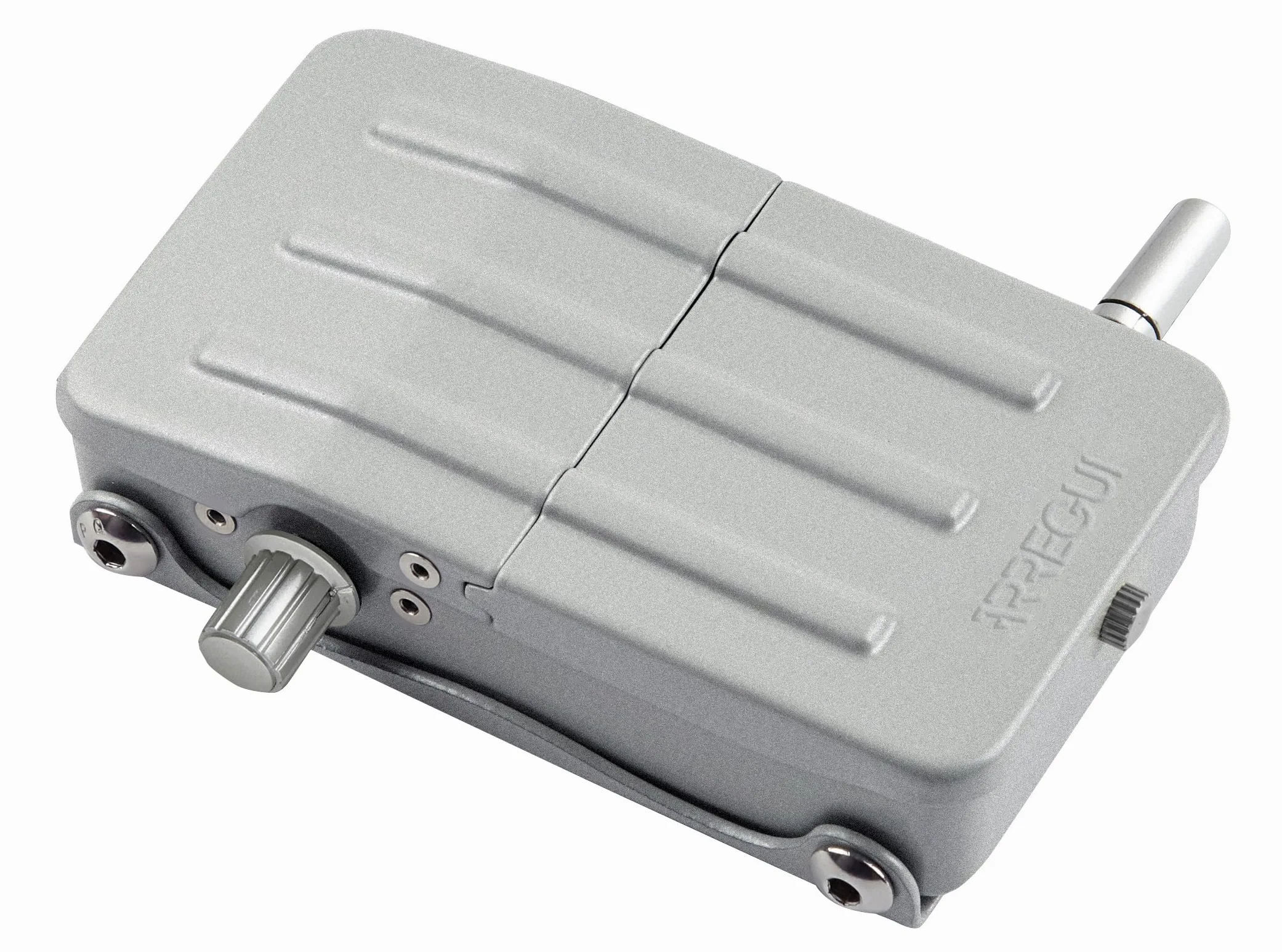 ARREGUI CI10P Serratura di Sicurezza Invisibile per Porta con 4 Telecomandi, Antifurto, Serratura Elettronica per Porta, Serratura Wireless, Catenaccio Interno, argento