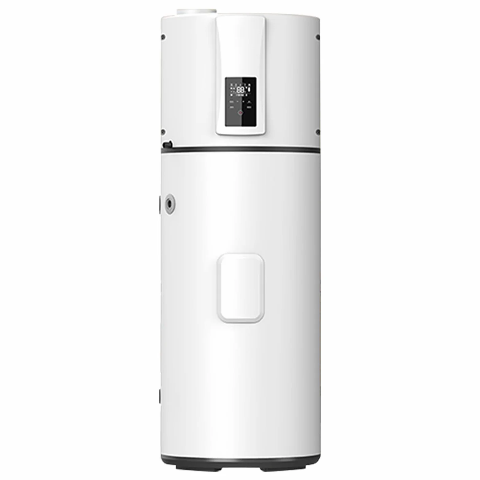 Pompa di calore verticale 240 L, R290 Pompa di calore ad aria per ville, alberghi, case vacanze, commerciali ed esterni, silenziosa 50 dB, riscaldamento rapido a 75 °C, WiFi, compatibile con solare
