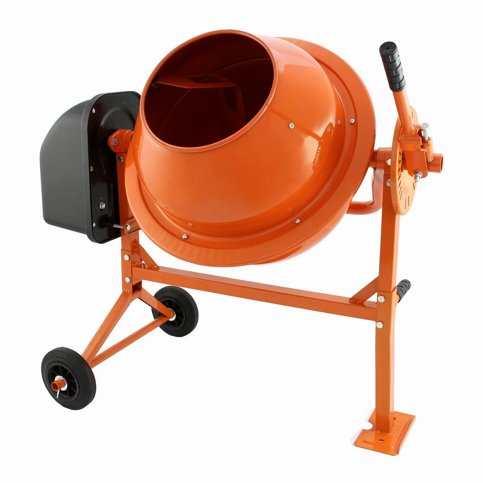 T-Mech - Betoniera Elettrica 70 litri 30 giri/minuto per Miscelare Calcestruzzo, Malta e Cemento