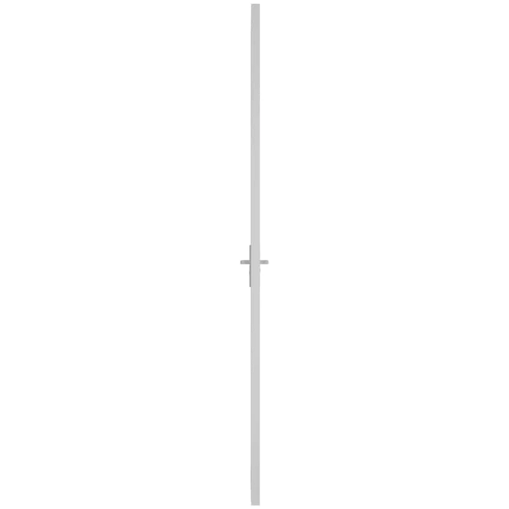 vidaXL Porta Interna 83x201,5 cm Bianca in Vetro ESG e Alluminio
