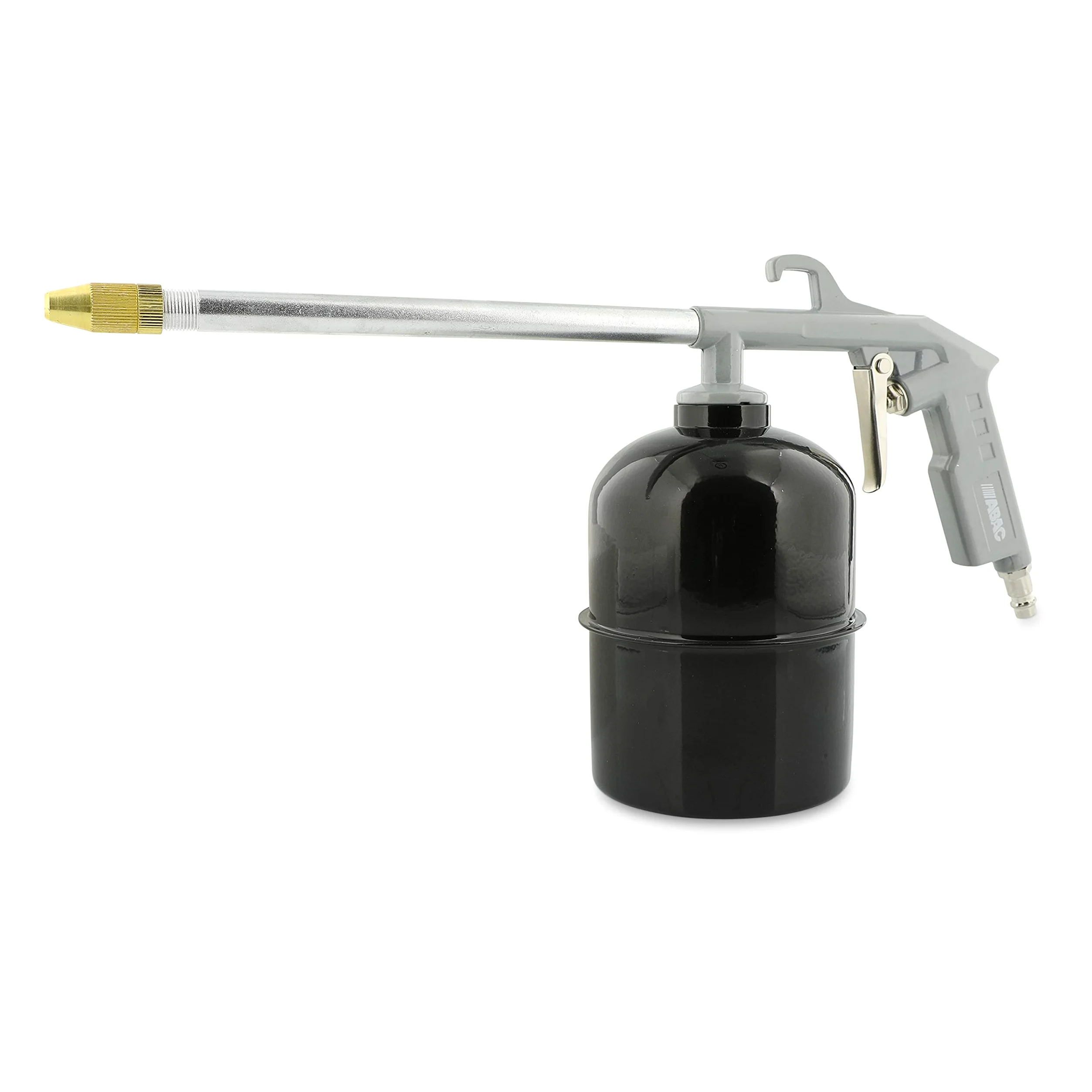 ABAC Kit Accessori per Compressore 8 Pezzi G-810AL, Inclusi Gonfiagomme con Manometro, Pistola di Soffiaggio, Pistola a Spruzzo per Vernice 1L, Pistola di Lavaggio 0.9L, Tubo a Spirale 5 m