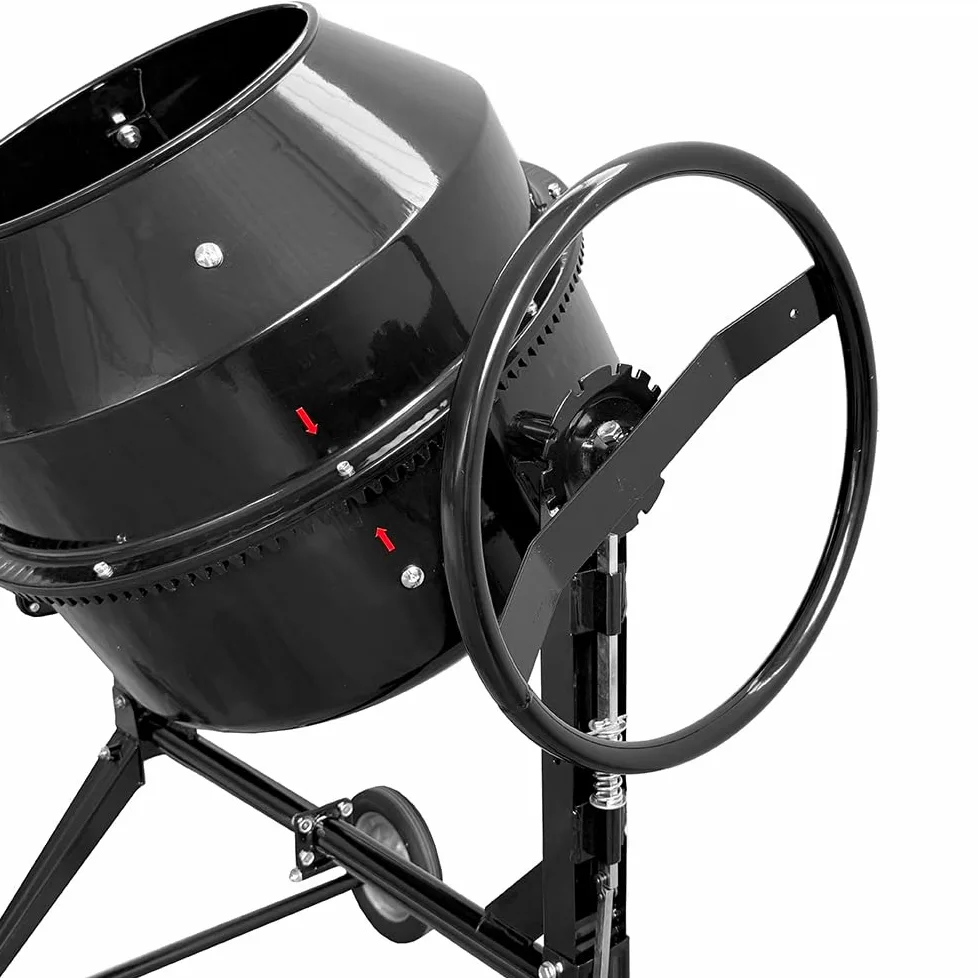SOGI Betoniera elettrica a bicchiere BEM-200 - capacità 200 L - motore 900 W - per calcestruzzo, malta e intonaco - nera