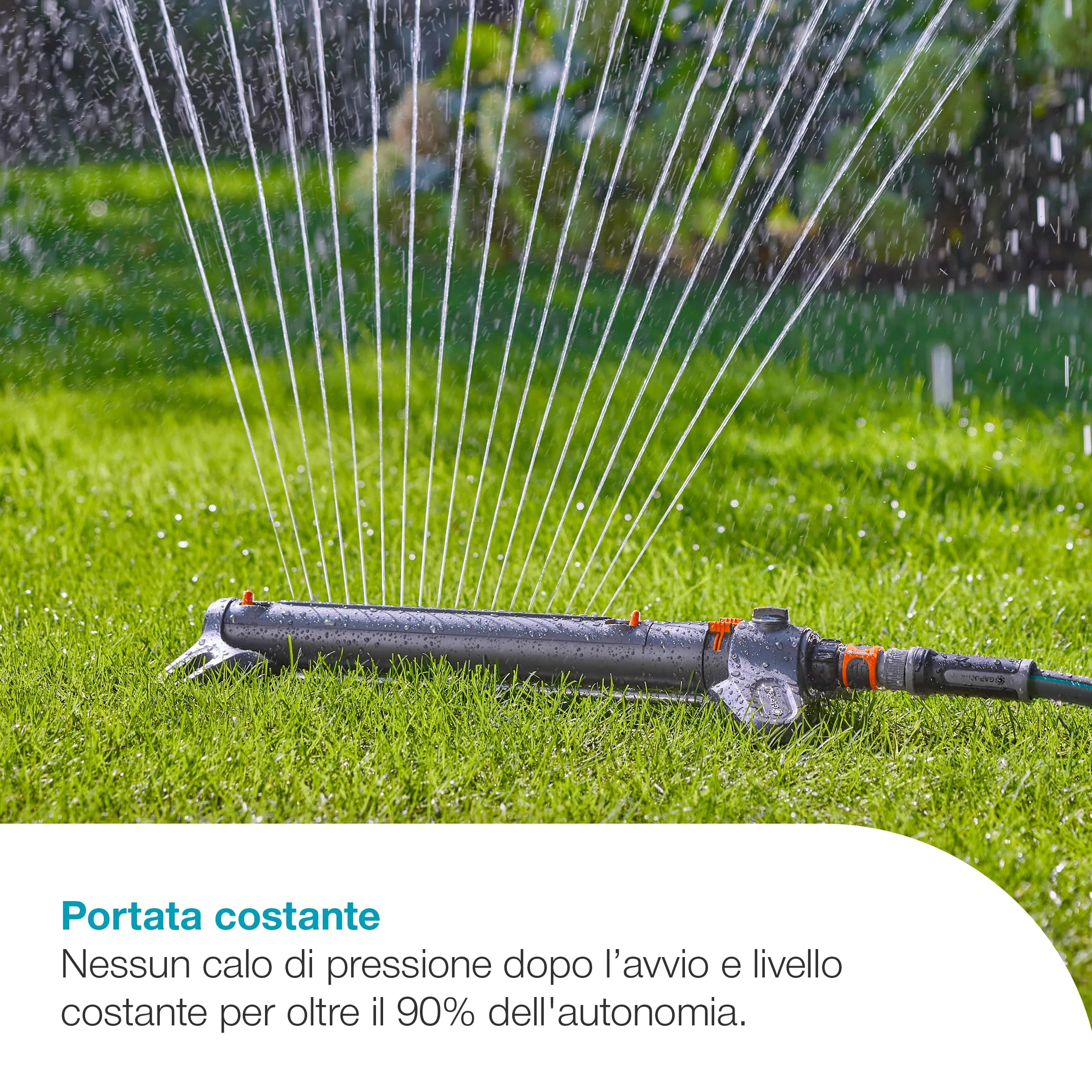 Gardena Pompa Per Cisterna A Batteria 2600 Comfort 18V P4A Solo: Programmazione dell'irrigazione, Funzione timer, Si adatta al serbatoio dell'acqua, Pressione costante, Senza fili (14604-55)