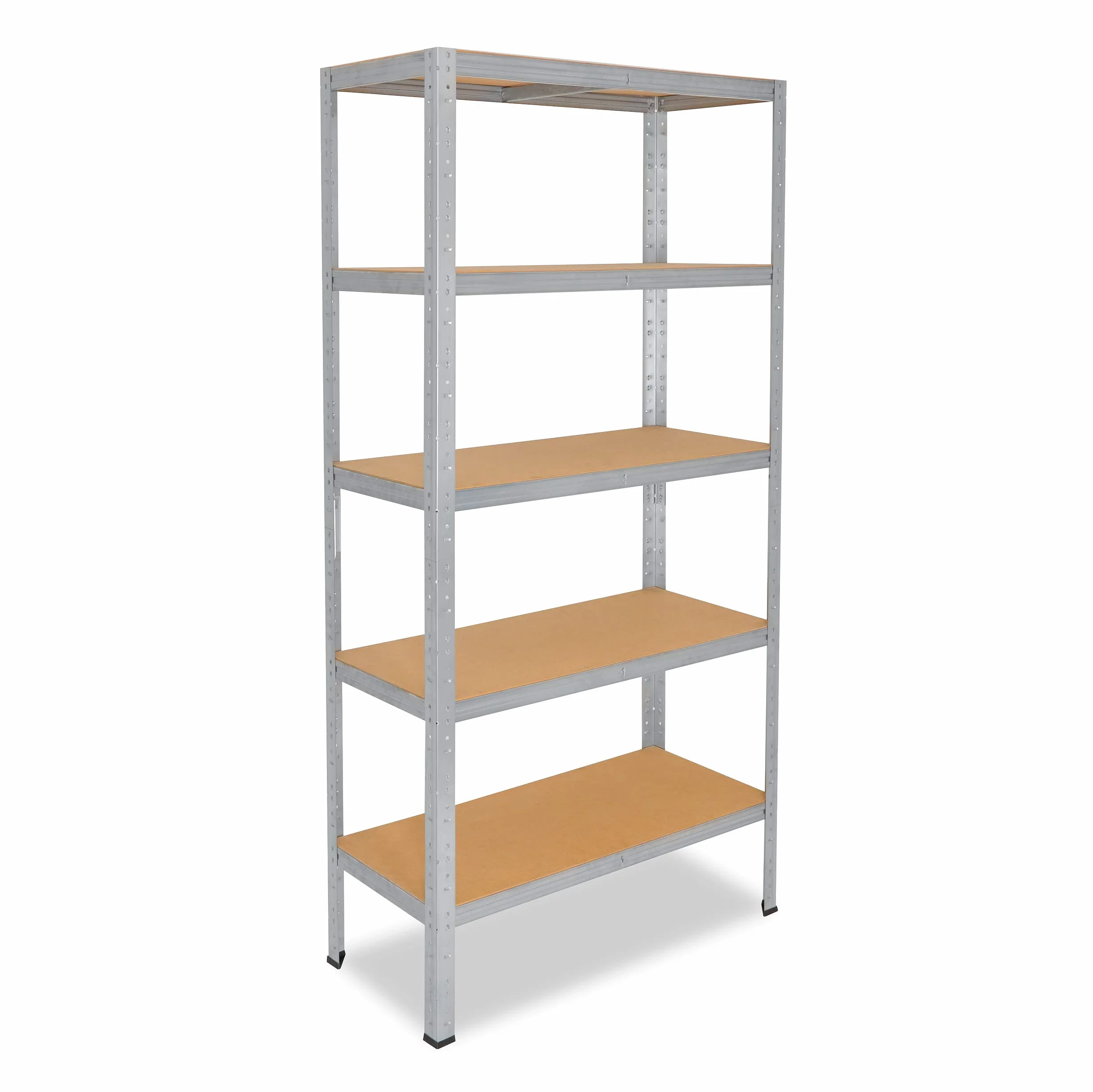 shelfplaza® 200x80x40cm HOME Scaffale metallo per carichi pesanti zincato con 5 ripiani con 175kg capacità di carico/Scaffali in metallo per garage come scaffali per ripostiglio o officina