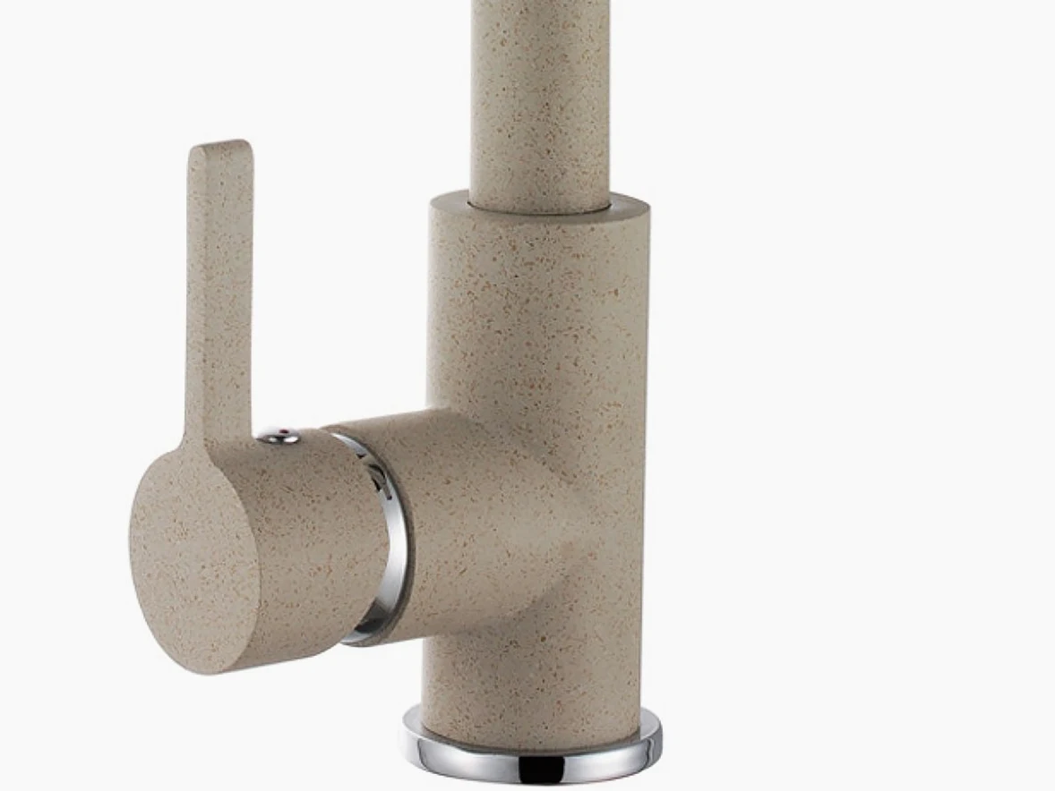 Rubinetto Miscelatore Ellci Ebro MGKC0251 con Doccetta Estraibile G51 Avena Granitek