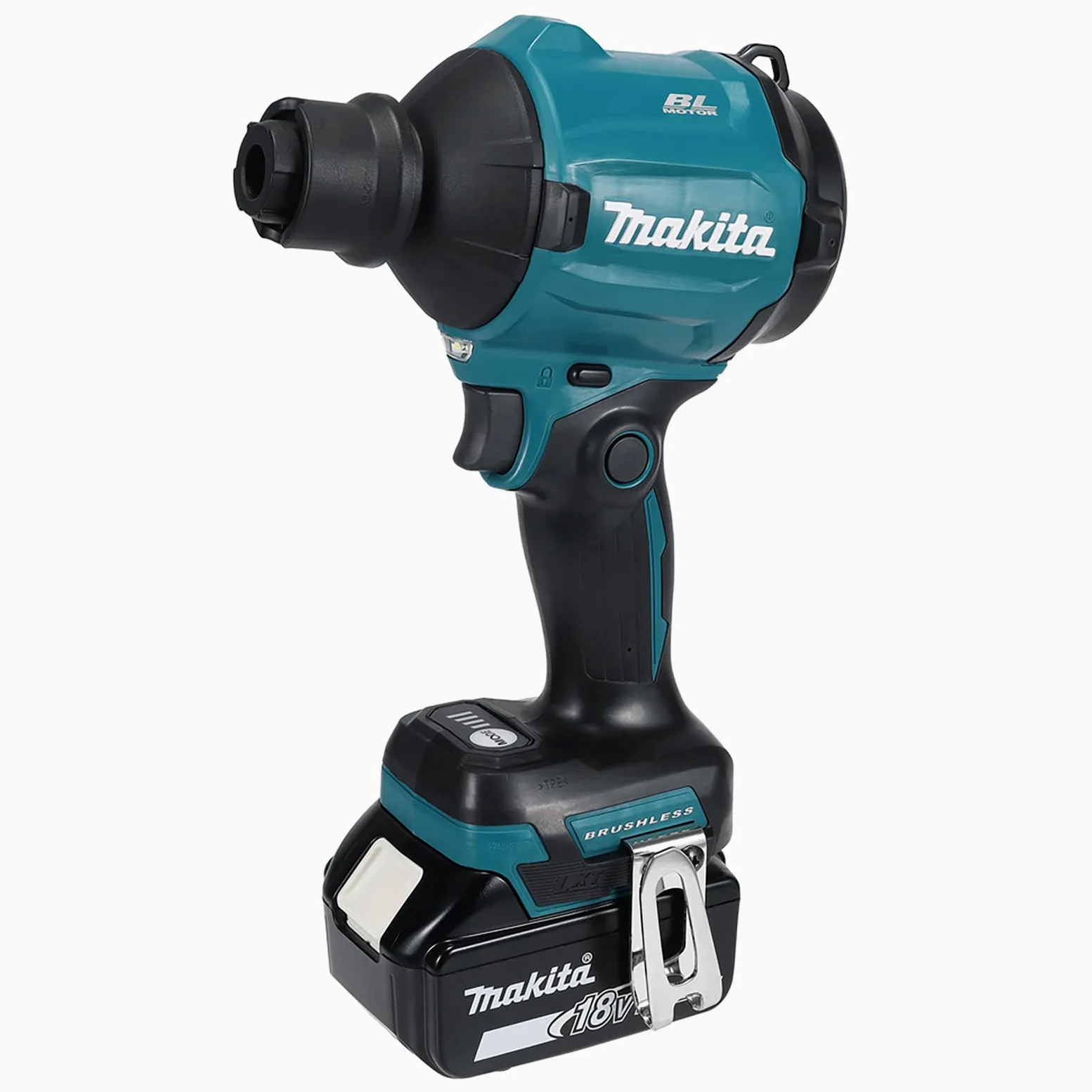 Makita DAS180RT - Soffiatore senza spazzole LXT agli ioni di litio, 18 V, con 1 batteria da 5,0 Ah e caricabatterie
