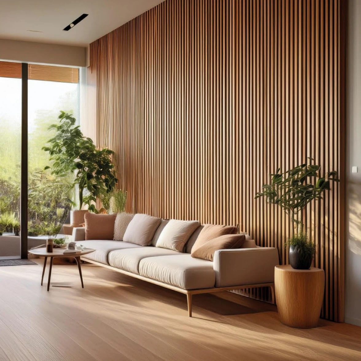 Pannelli Decorativi Acustici per Pareti, Pannelli Murali Design Effetto Legno, Pannelli Fonoassorbenti per Soffitto cm 60 x 275 (1,65 mq) (Faggio)