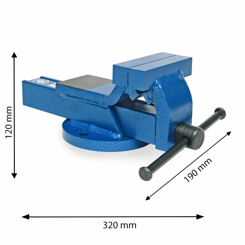Syncro System Morsa parallela da banco furgone officina mobile – acciaio forgiato 110mm ganasce per tubi apertura 120mm