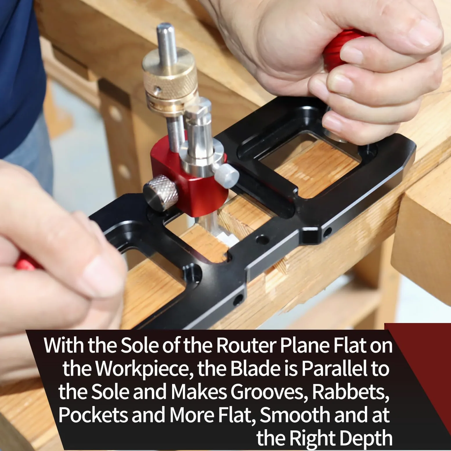 Router Plane Versatile Taglio Strumento Manuale Lavorazione Del Legno Finitura Liscia Aereo Portatile per Pulizia o Estensione Fondo Delle Scanalature Rabbet