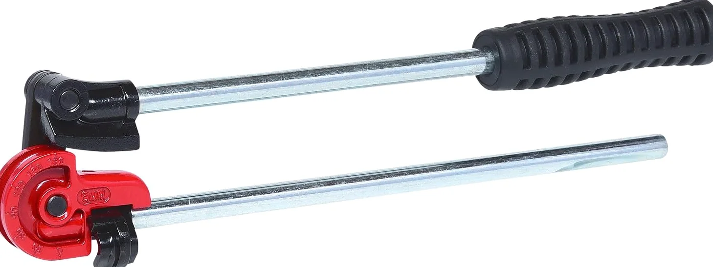 KS Tools 122.1006 Curvatubi Standard a Due Mani, Diametro 6 mm
