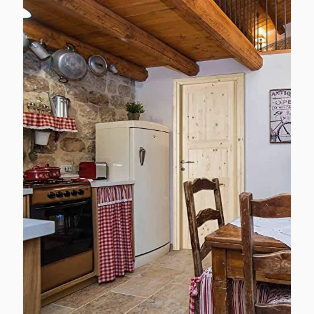 Porta in Legno di Abete Grezzo Battente - 210 x 90 - Reversibile