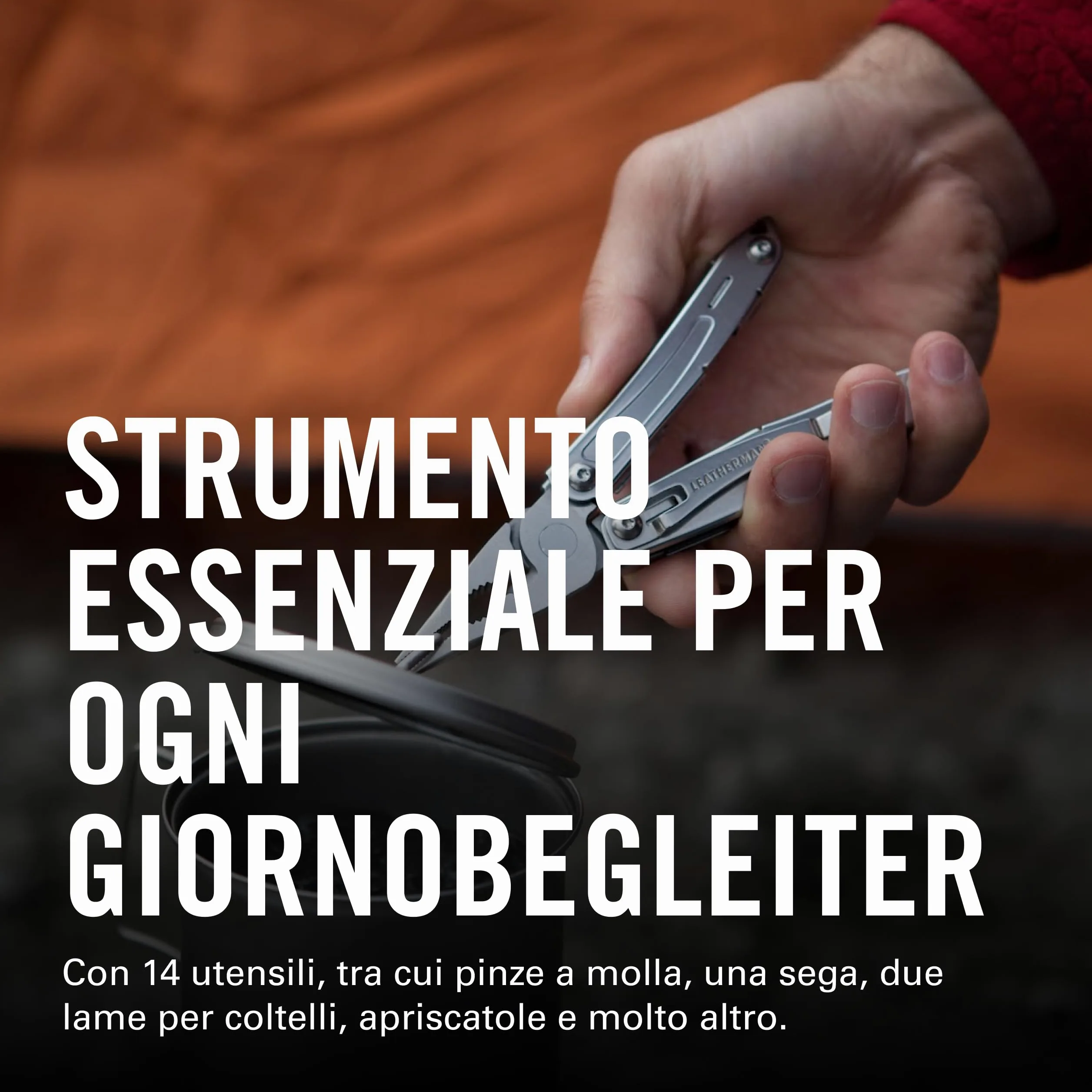 Leatherman Sidekick Multiutensile - 14 Utensili con sistema di sicurezza - Acciaio Inossidabile
