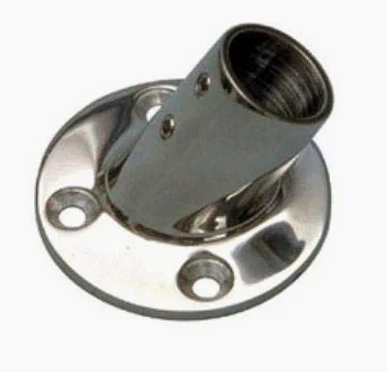 BASE Tonda INCLINATA Inox 25 MM