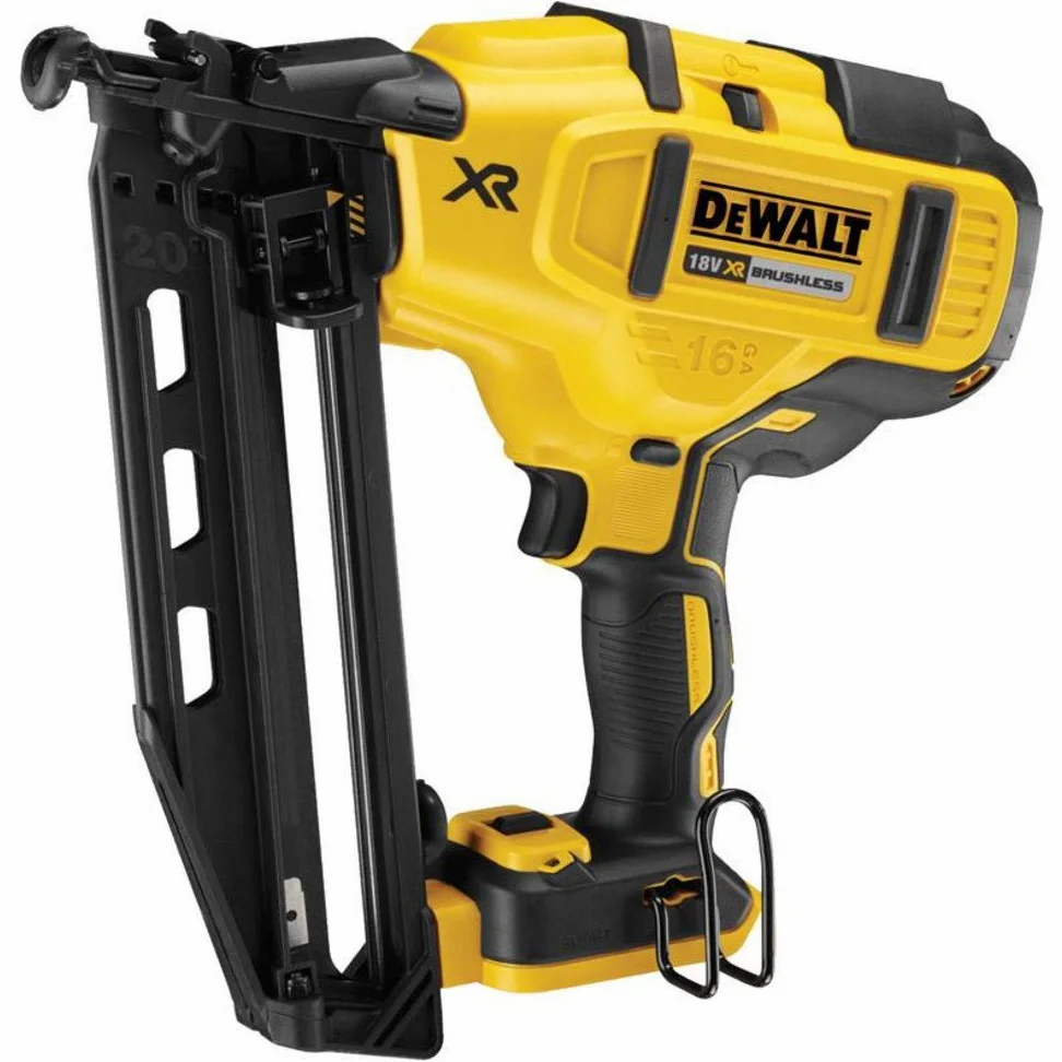 DeWalt, Clavadora de Acabado sin escobillas XR 18V sin cargador/batería con maletín TSTAK 16Ga para clavos de 1,6mm diámetro y 32, 63 mm largo