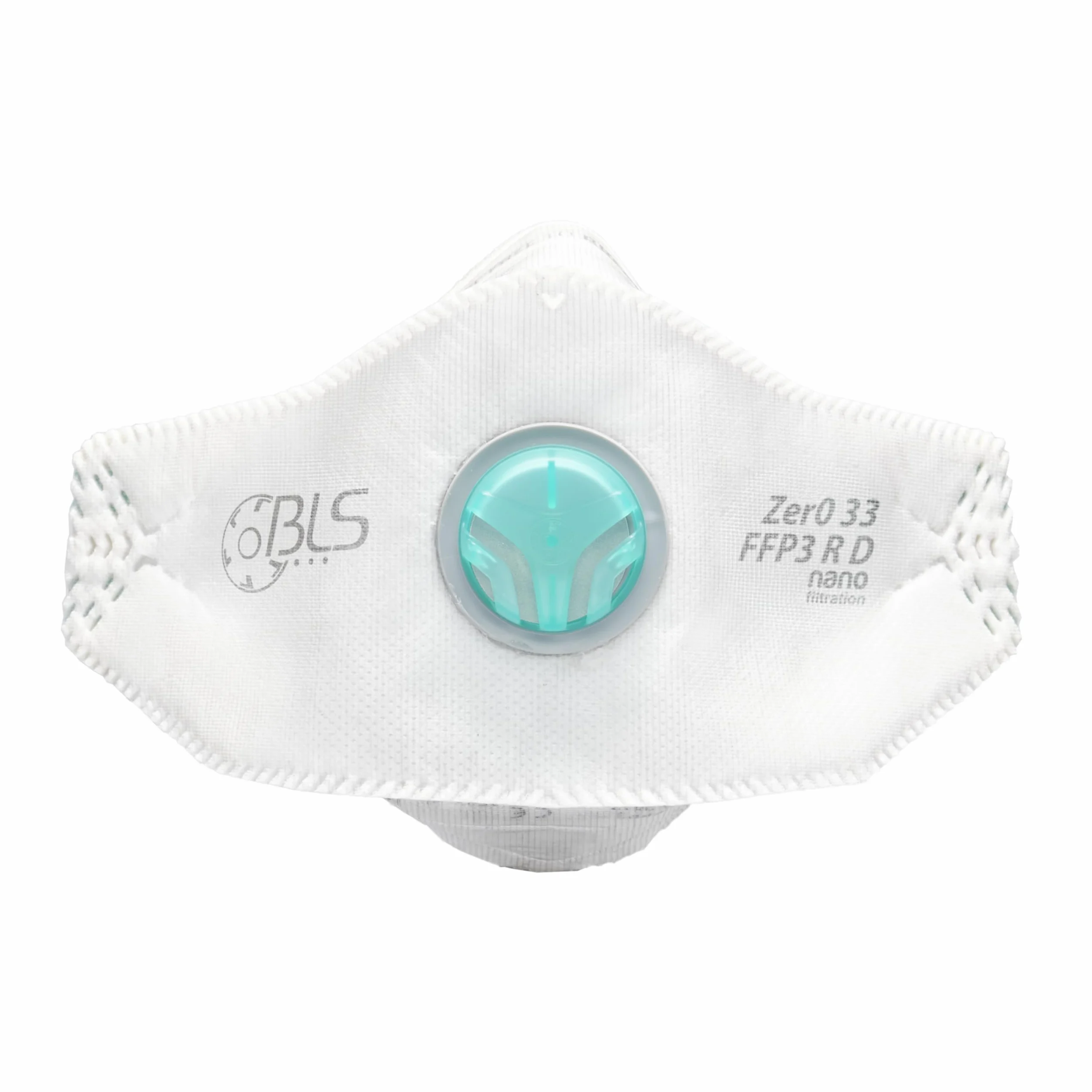 BLS Zer0 33 Facciali Filtranti Riutilizzabili FFP3 R D | Mascherine Piatte con Valvola di Espirazione e Imbustamento Singolo | Per Polveri, Falegnameria, Edilizia, Saldatura e Fai da Te