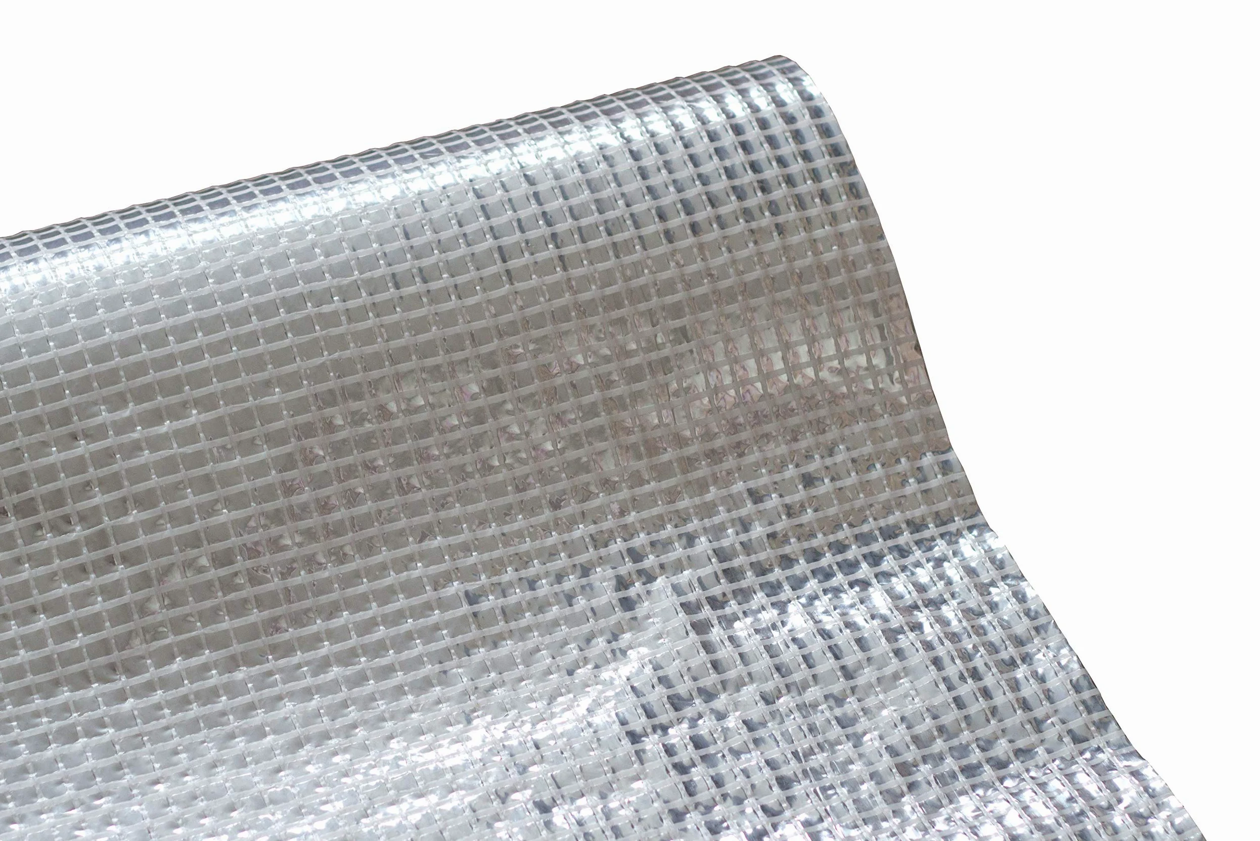 Barriera in alluminio per vapore, larghezza 1,5 m, membrana isolante rinforzata in fibra di vetro, tetto e camere attico isolamento termico (1.5m x 50m)