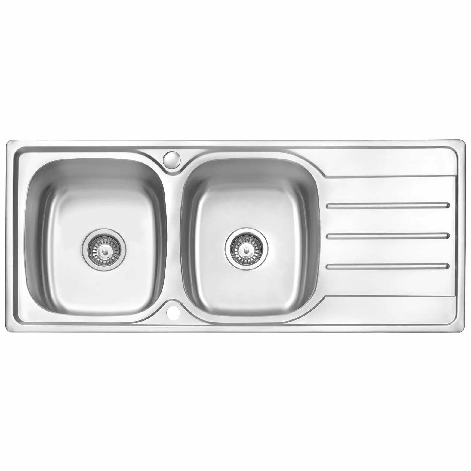 JASSFERRY Lavello da cucina 2 Vasca doppia in Acciaio Inox Spazzolato, scolapiatti reversibile Lavandino, con set di rifiuti