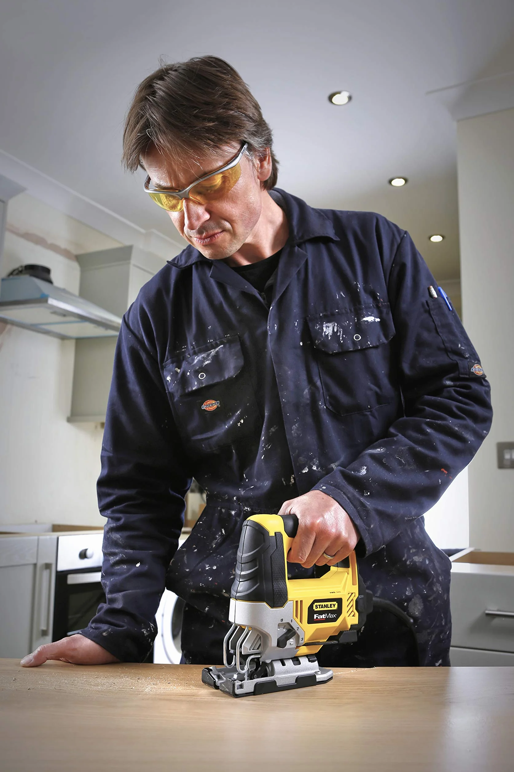 STANLEY FME340K-QS Seghetto Alternativo, 710 W, 18 V, Nero/Giallo