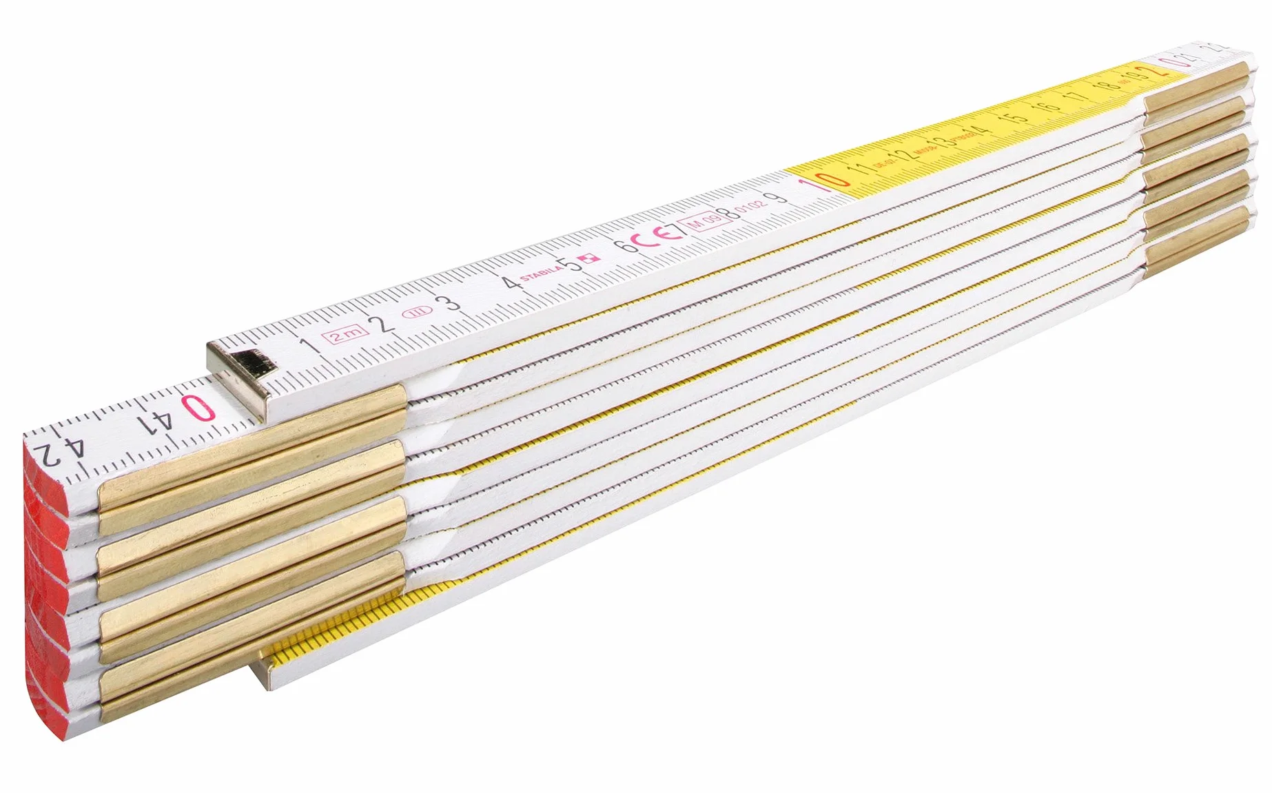 DOPPIO METRO BIANCO/GIALLO "STABILA" /617 PZ 10