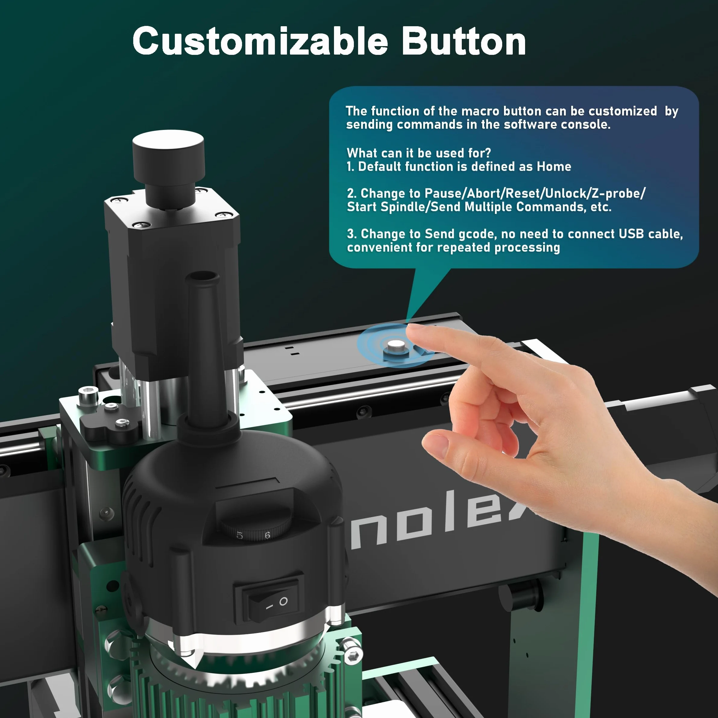 Fresatrice verticale CNC 3060-Evo Max, completamente in metallo con doppio asse XYZ, guide lineari in acciaio con fresatrice superiore da 800 W, ideale per il taglio di alluminio, ottone