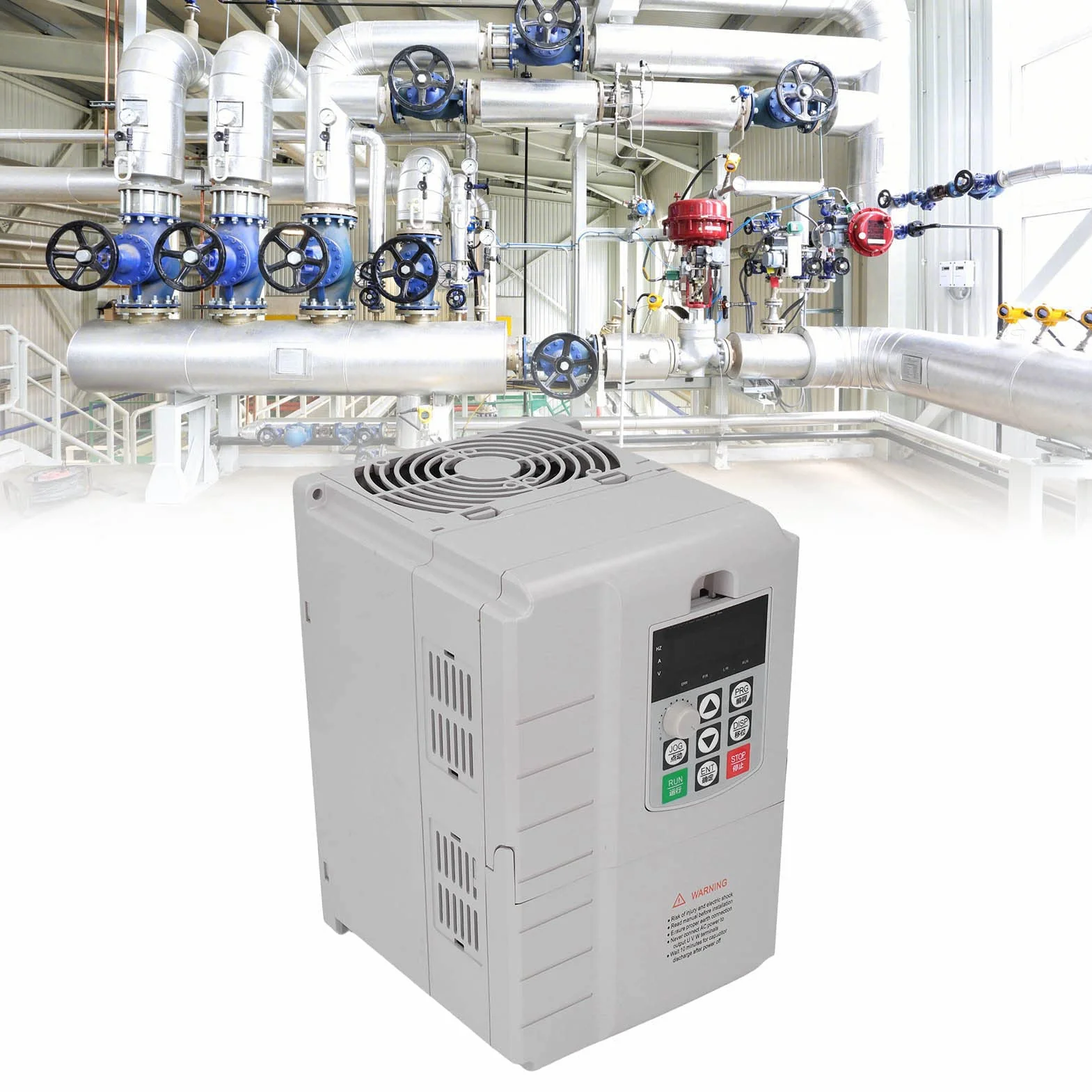 Inverter per Uso Generico 4KW 25A, Filtro Integrato, Controllo PWM, Ingresso Monofase 220 V, Uscita Trifase 380 V, per Ventilatori, Pompe, Compressori D'aria