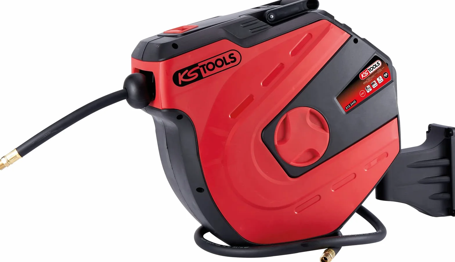 KS Tools 515.3440 Avvolgitubi per aria compressa automatico, Ø 10 mm x 15 m