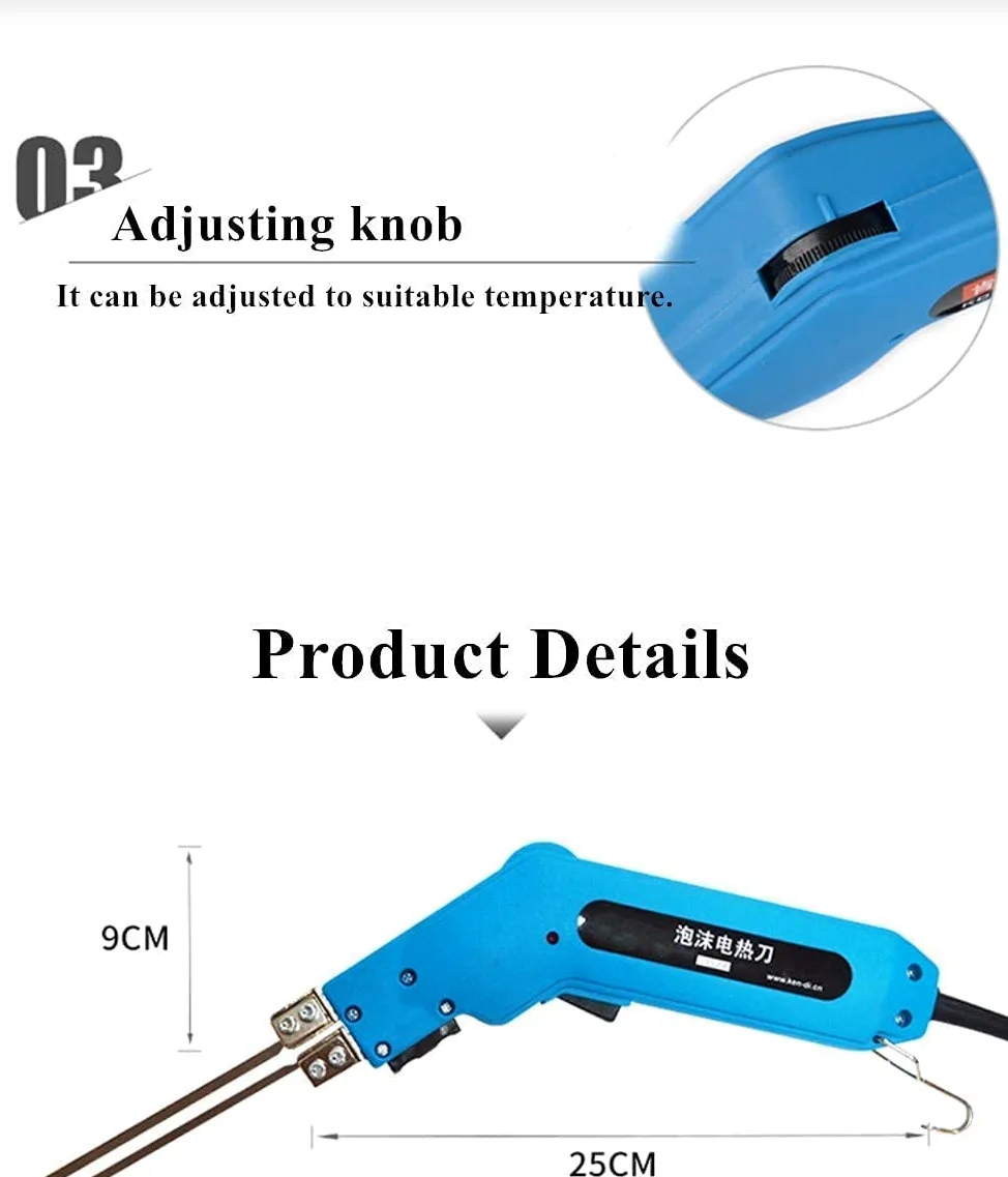 Kit di utensili da taglio in polistirolo con coltello caldo elettrico