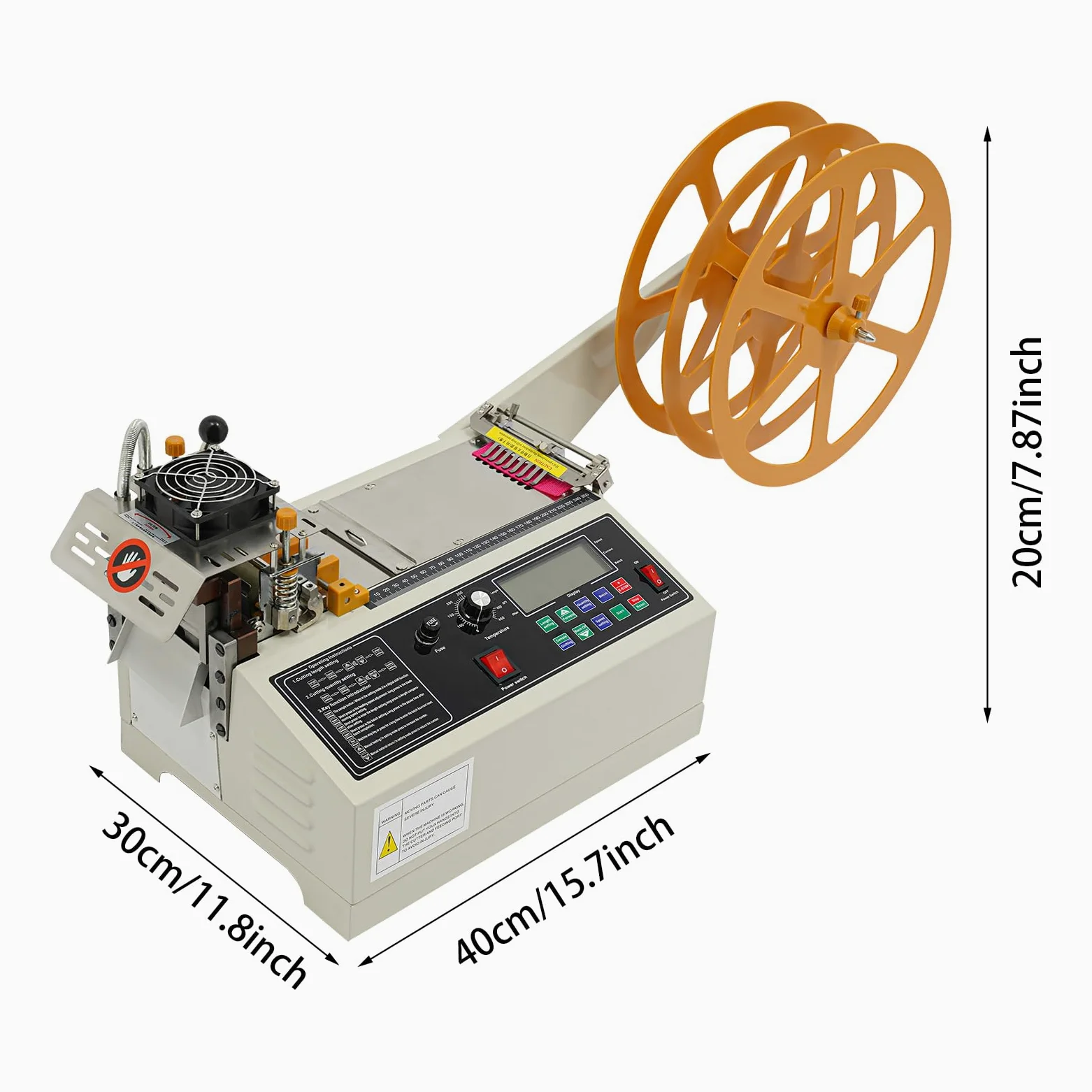 Macchina da Taglio Automatica a Nastro 400W, Taglierina Automatica Macchina Caldo e Freddo, Automatic Distributore Nastro, Larghezza di Taglio 1-98 mm, 0-450℃