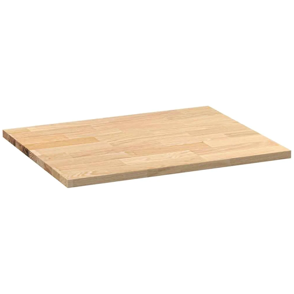 vidaXL Piano di Lavoro Cucina 80x63,5x2,7 cm Legno Massello Rovere, Piano di Lavoro, Piano Cucina, Piano di Lavoro del Bagno, Piano di Lavoro