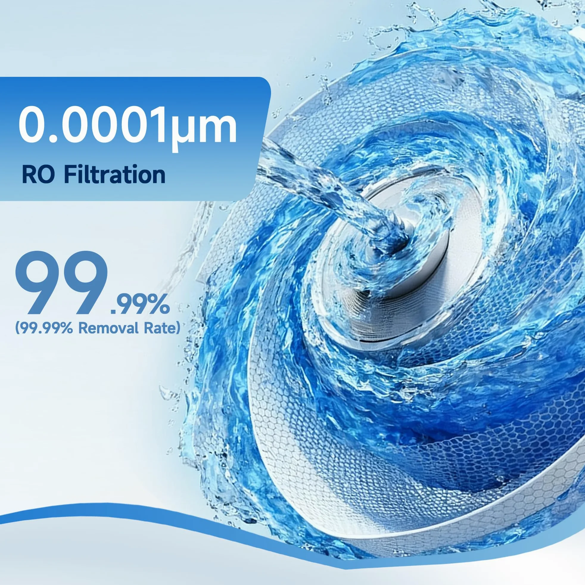 AQUALTRA USF-4RF-100 Depuratore Acqua Osmosi Inversa Sottolavello Alcalino pH+, Sistema di Filtrazione 0,0001μm, 100 GPD, Rapporto Acqua Pura/Scarto 3:1, con Rubinetto e Serbatoio Integrato