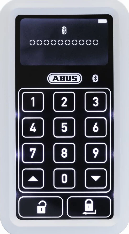 ABUS HomeTec Pro Tastiera Bluetooth CFT3100 - Inserimento Codice per Aprire la Porta d'Ingresso - Per il Blocco Serratura Smartlock HomeTec Pro CFA3100 - Bianco