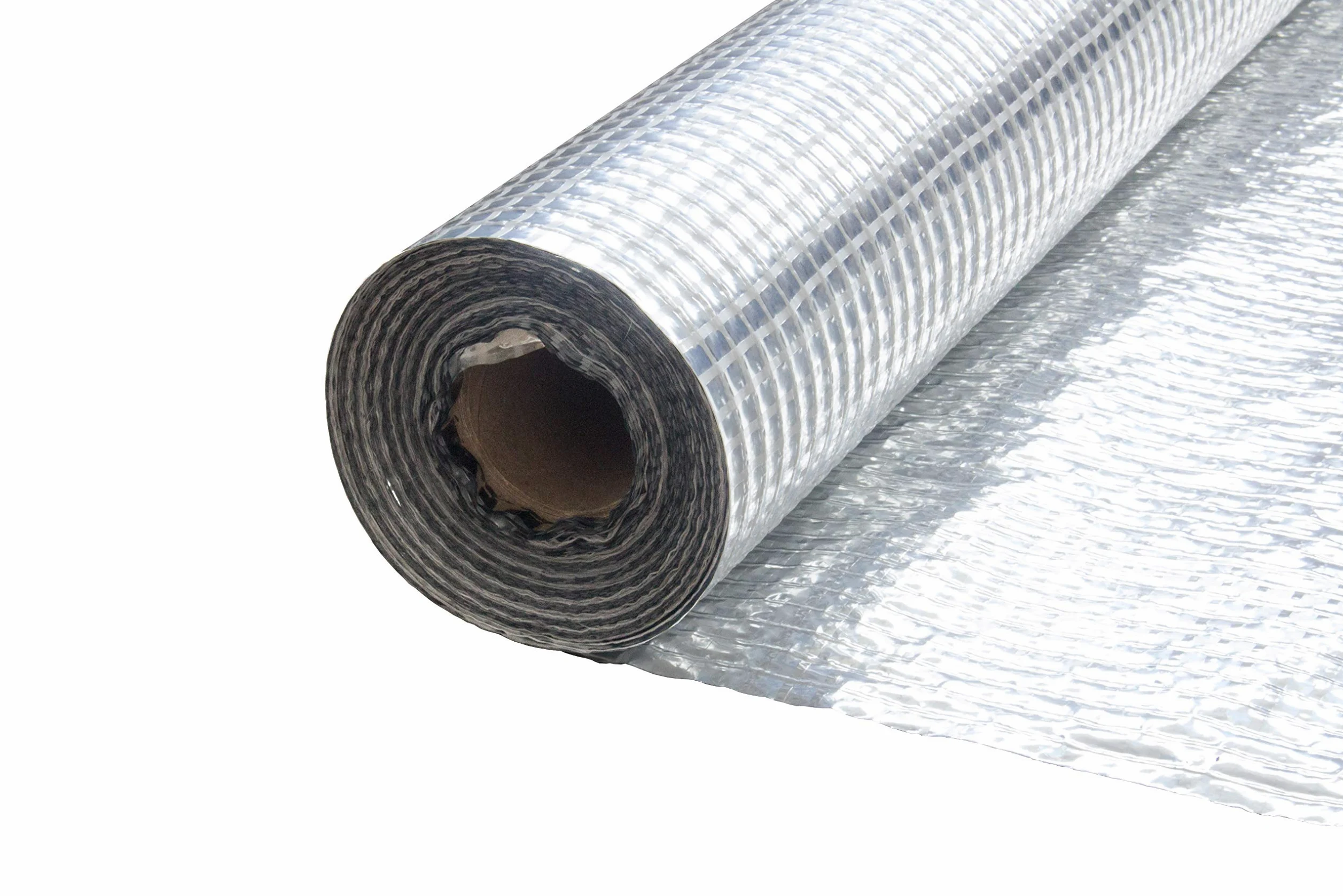 Barriera in alluminio per vapore, larghezza 1,5 m, membrana isolante rinforzata in fibra di vetro, tetto e camere attico isolamento termico (1.5m x 50m)