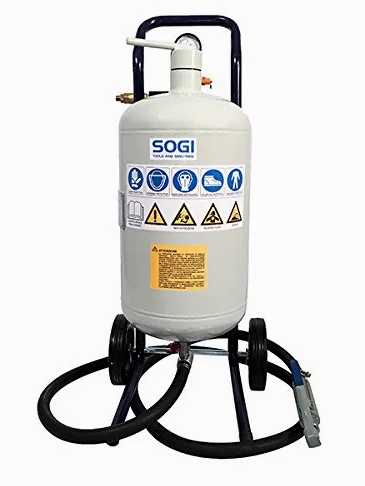 SOGI SP-5 Sabbiatrice professionale portatile per esterni restauri sverniciature multisuperficie