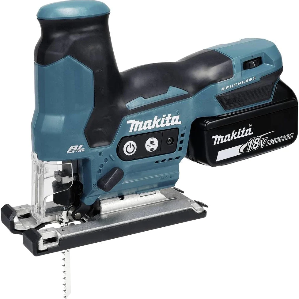 Makita DJV185RF1J - Sega a pendolo a batteria, 18 V/3,0 Ah, 1 batteria + caricatore in MAKPAC