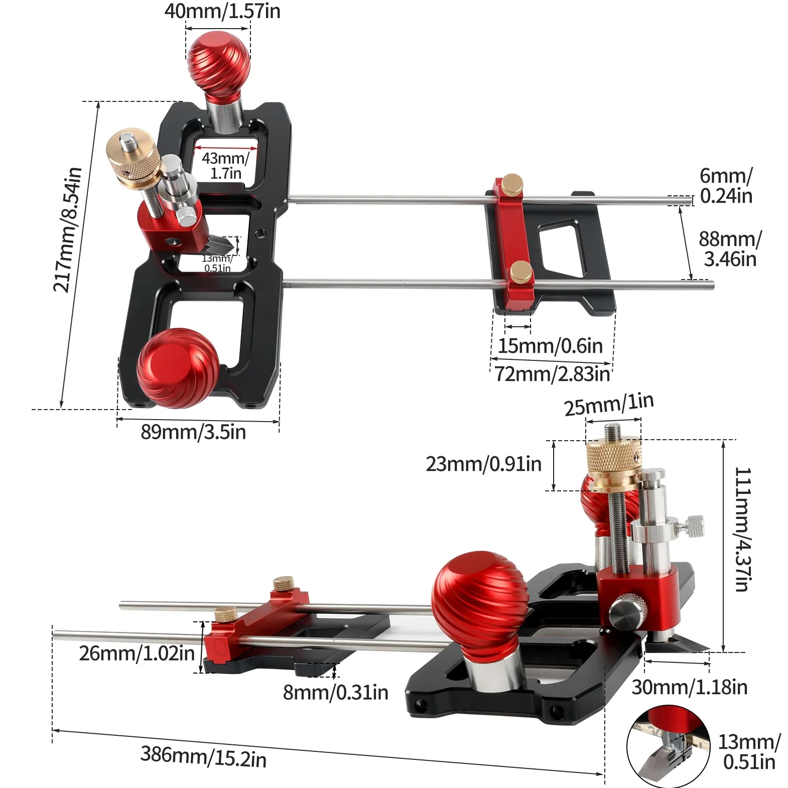 Router Plane Versatile Taglio Strumento Manuale Lavorazione Del Legno Finitura Liscia Aereo Portatile per Pulizia o Estensione Fondo Delle Scanalature Rabbet
