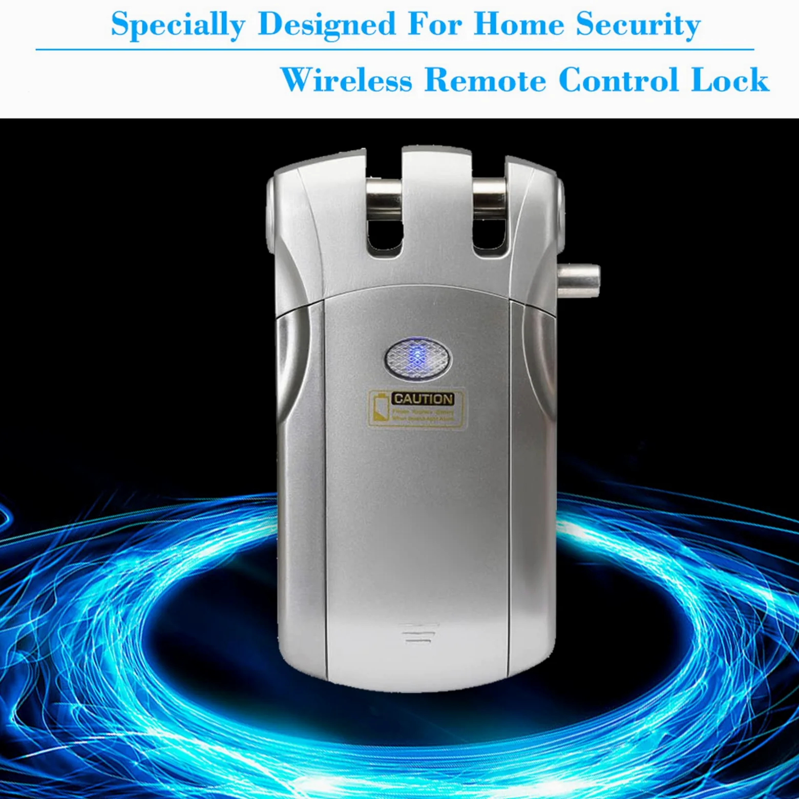 WF-018 Telecomando wireless Blocco Sicurezza Invisibile Keyless Door Entry Blocco intelligente In lega di zinco metallo con 4 chiavi remote Smart Home Villa Office Access Control Sistema