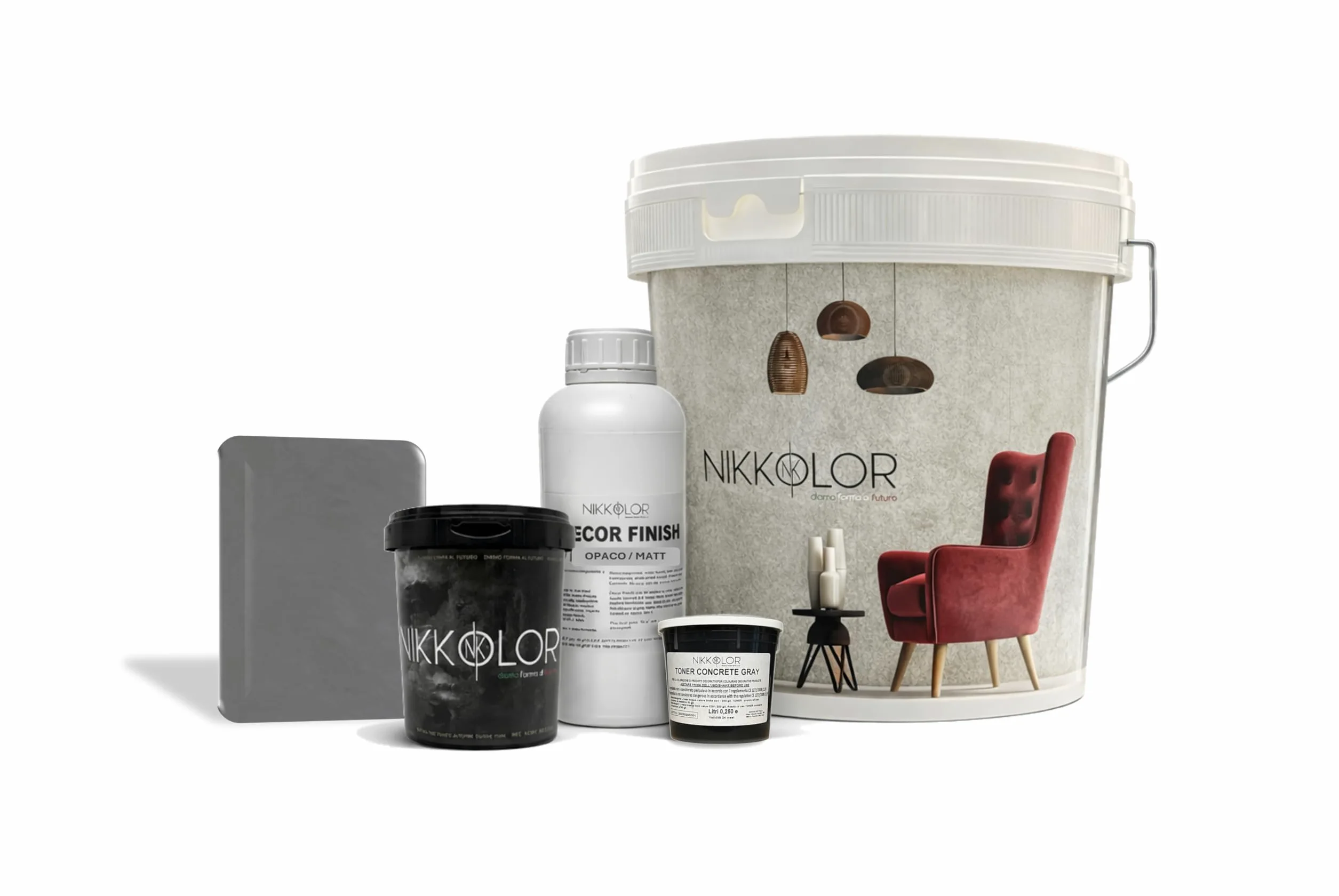 Kit Microcemento 8 m² per Pavimenti e Pareti - Opaco – 13 | Copre piastrelle e fughe senza demolire con spessore finale 2-3 mm - Finitura Opaca