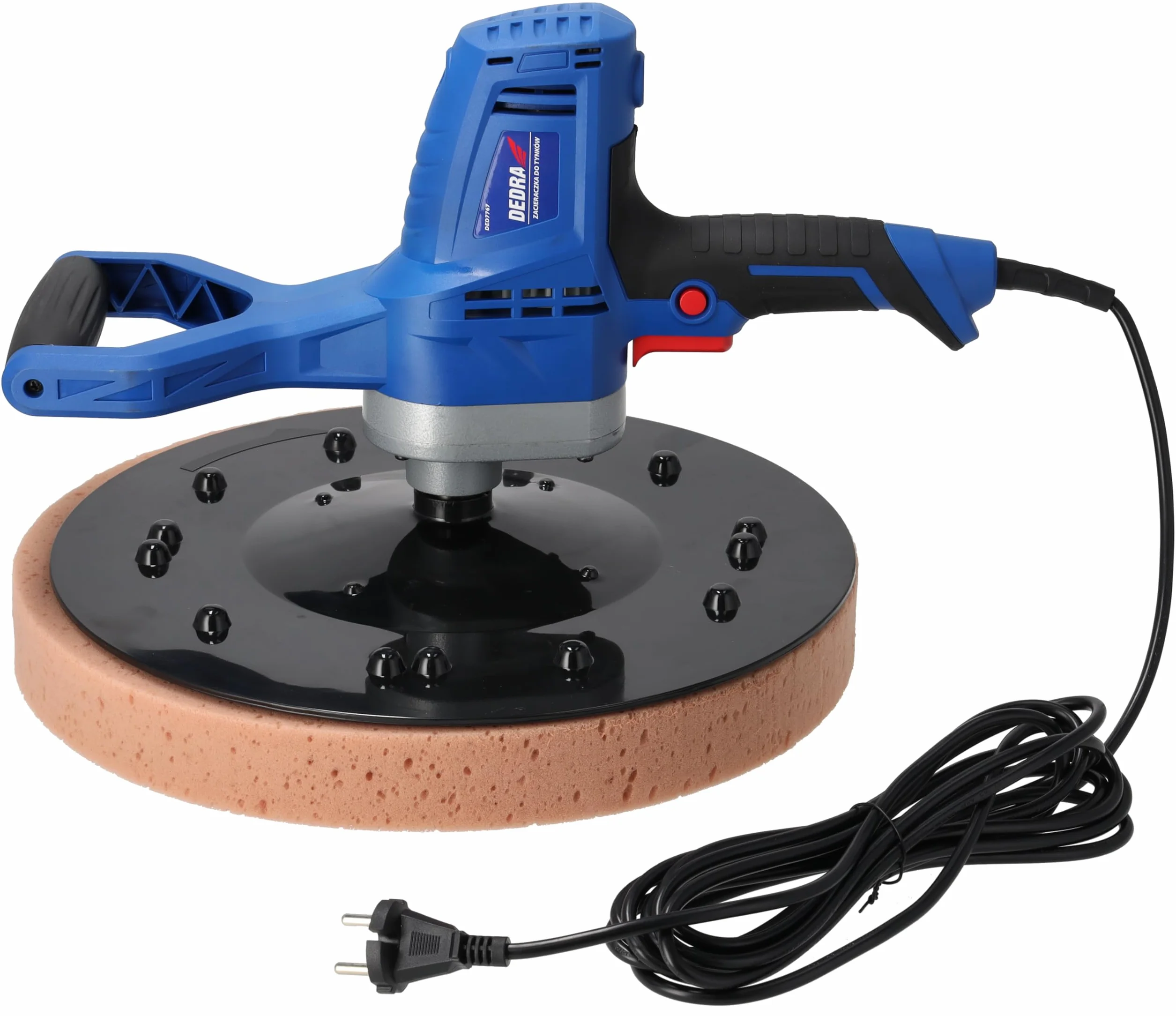 Macchina per la lavorazione dell'intonaco DEDRA forte 710 W, diametro del disco Ø 390 mm, 110 RPM, softgrip, un dispositivo multifunzionale per il trattamento di pareti o pavimenti