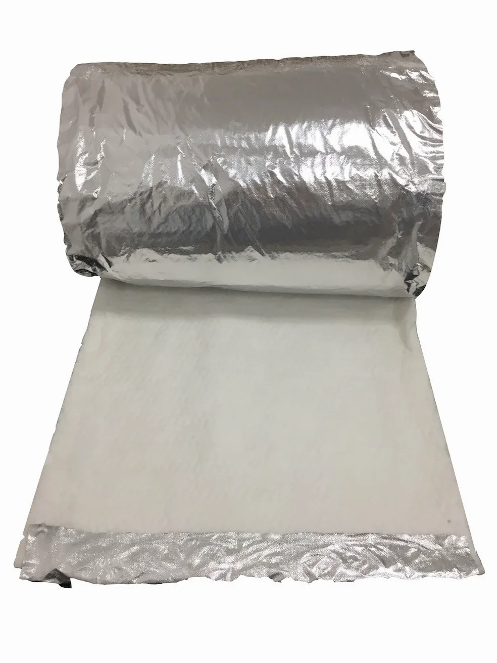 EINSIDE Feltro per isolamento fibra ceramica e alluminio, Densità 64 kg/m³ | Lunghezza 7,3 m, Larghezza 61 cm, Spessore 2,5 cm