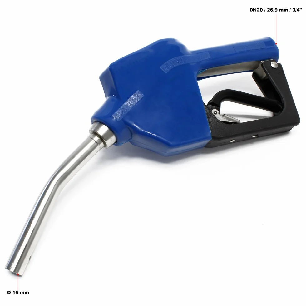 Pistola erogatrice con spegnimento automatico 0-60l/min, AUS32, acciaio inox