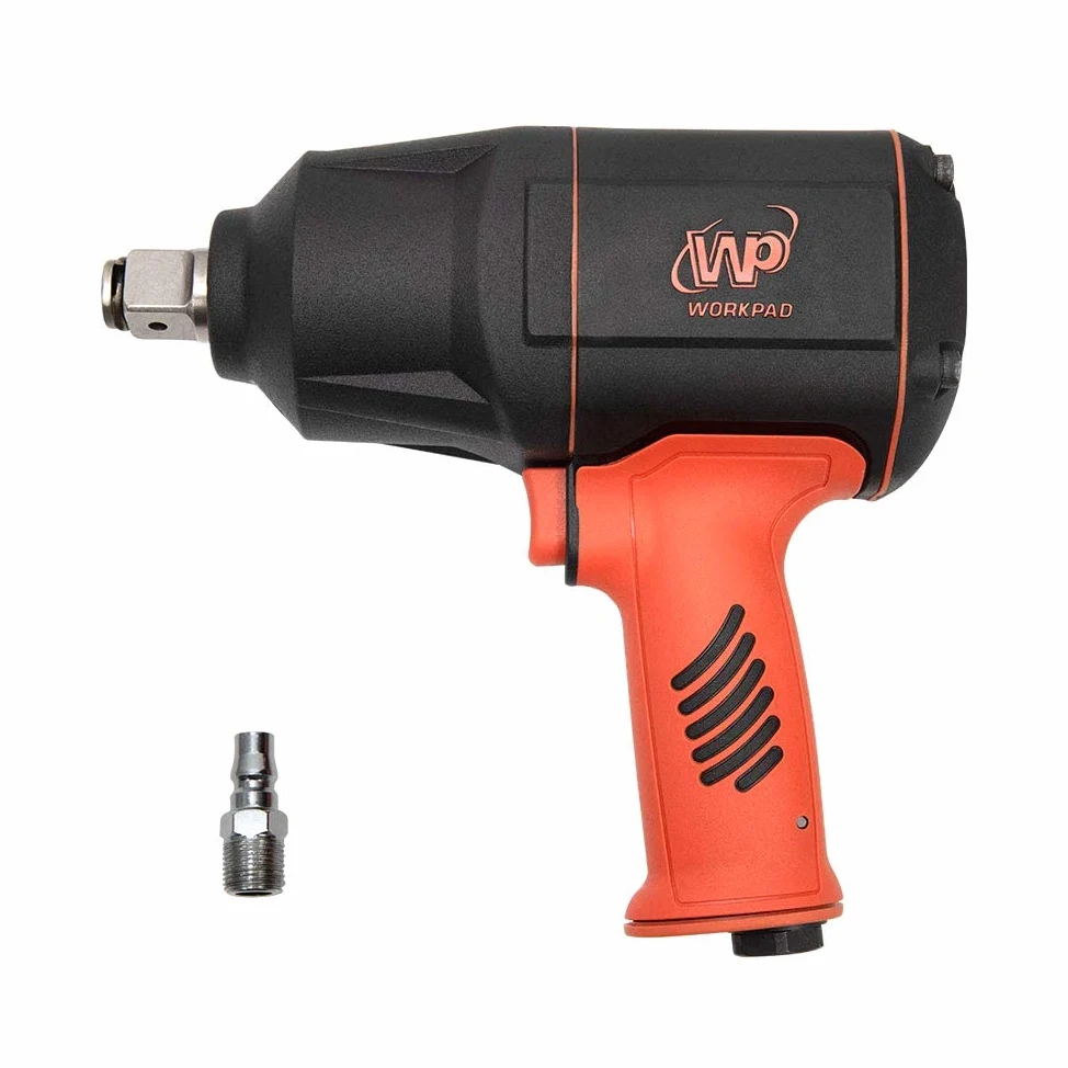WORKPAD Avvitatore a impulsi pneumatico Twin Turbo, coppia di serraggio max. Coppia di allentamento 2000 Nm, attacco quadro 19 mm (3/4 di pollice), avvitatore a impulsi ad aria compressa.