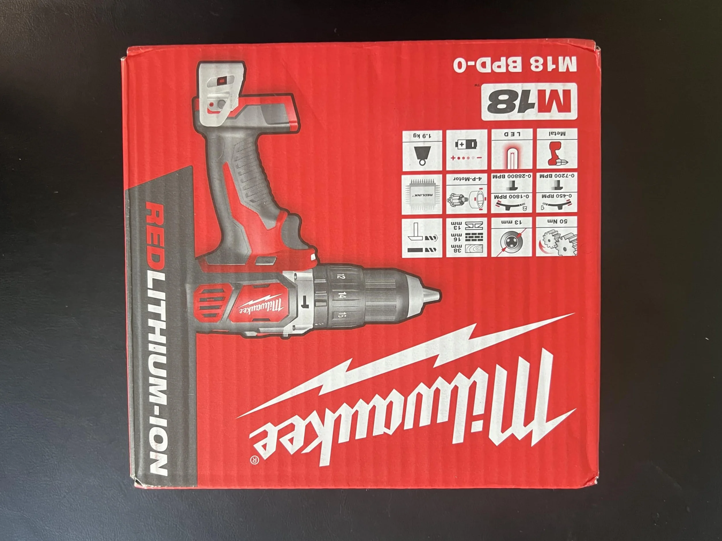 Milwaukee trapano a percussione compatto M18 - M18BPD-0, rosa