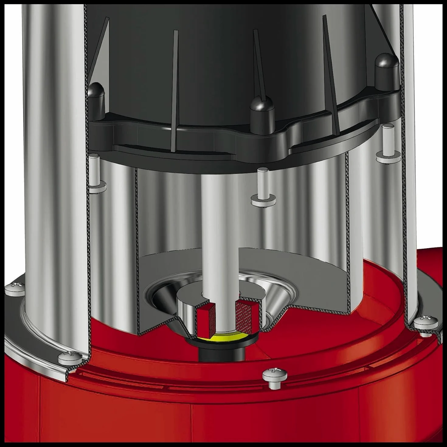 Einhell GE-DP 6935 A ECO Pompa a immersione acque scure(690 W, portata max. 17500 L/h, prevalenza 9 m, immersione max 8 m, corpi estranei fino a 35 mm, Aquasensor, incl. attacco universale)